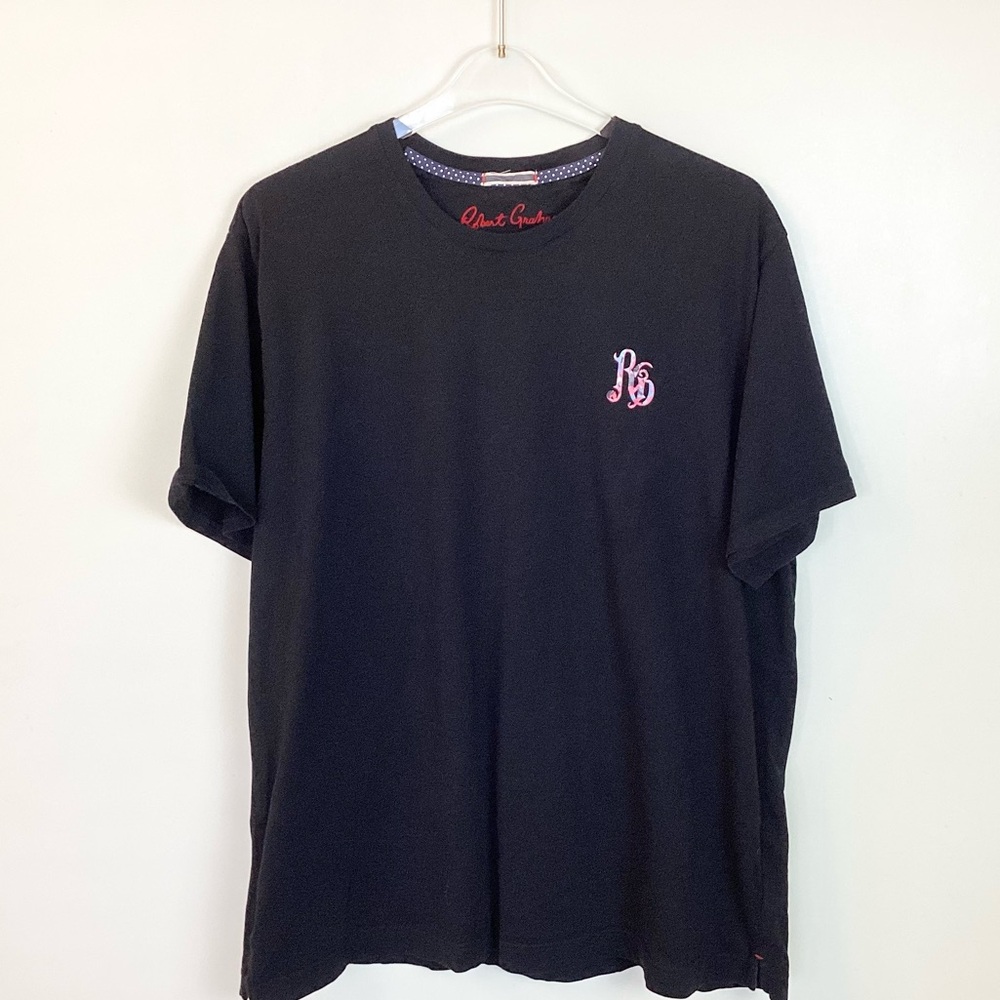 Robert Graham Short Sleeve Skull with Rose Graphic T-Shirt - Black - 2XL - Picture 2 of 5